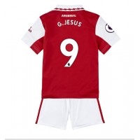 Arsenal Gabriel Jesus #9 Hjemmebanesæt Børn 2022-23 Kortærmet (+ Korte bukser)